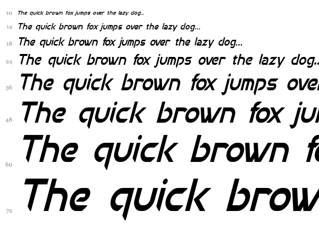 Chromia font waterfall